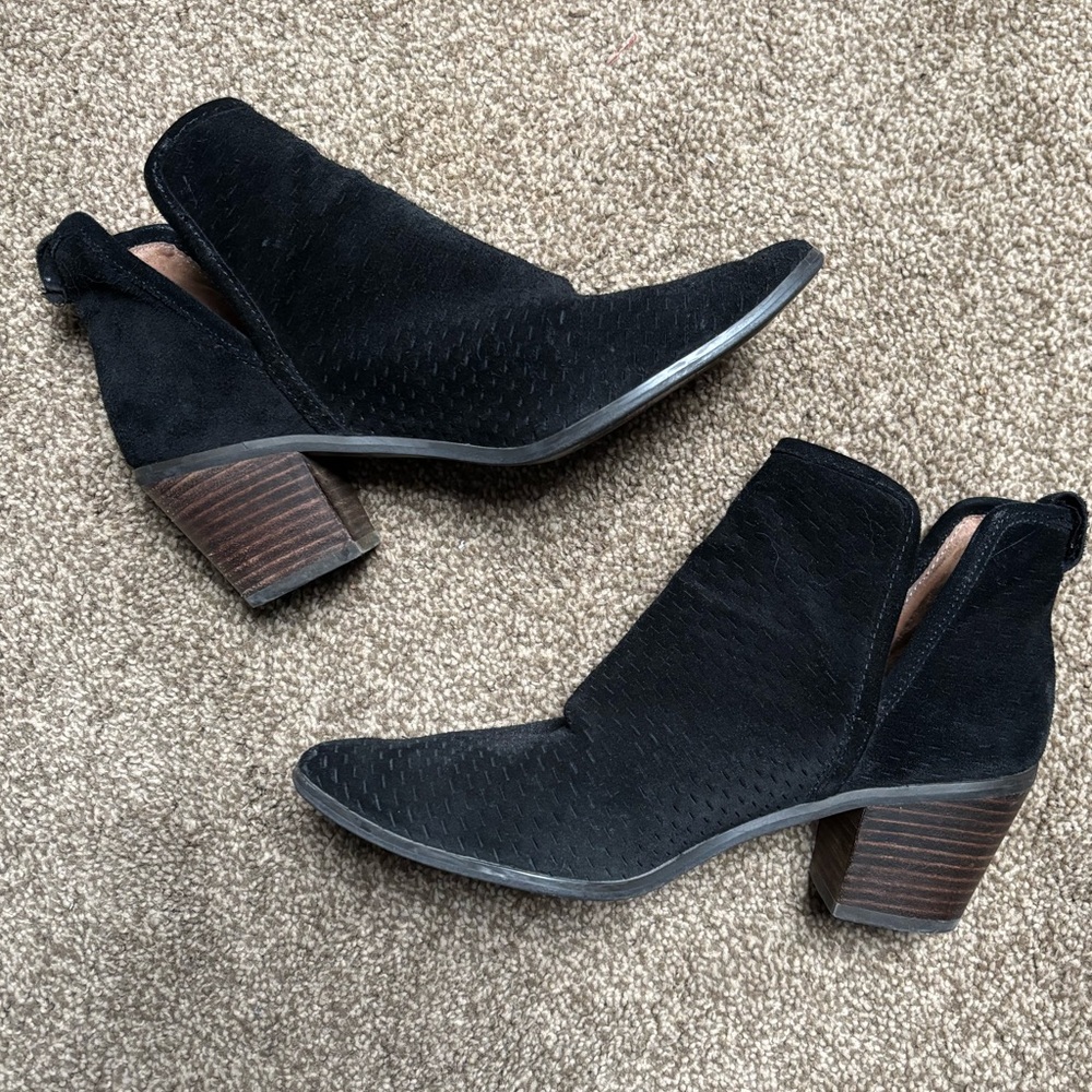 Lucky Brand Black Ankle Boots